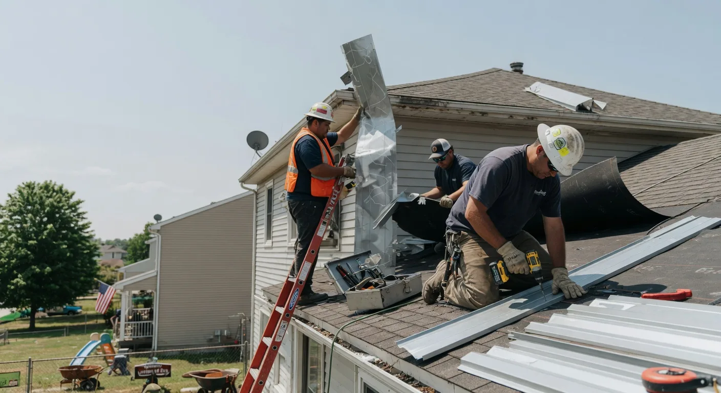 Storm Damage Metal Roof Repair in Livonia, LA